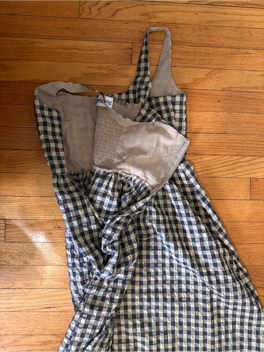 Princess Polly Checkered Gingham Maxi cotton Dress - Picture 6 of 7